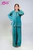  TBC0902 Set Bà Ba Chất Liệu Tơ Tencel Đính Cúc Mở - Xanh Ngọc 