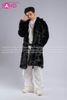  Outfit Phối Sẵn - (HAF0104 Áo Lông Form Dài - Đen phối HAN0001 Áo Thun Nam Dài Tay Phối Lưới Màu Trắng - HQN0002 Quần Dài Nắp Ngang Trắng Túi Hộp Phối Dây ) 
