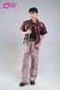  OUTFIT PHỐI SẴN (HQB0401 Quần Jean Đỏ Ống Rộng phối HAD0418 Áo Da Đỏ Ngắn Tay Nam) 