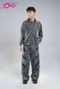  OUTFIT PHỐI SẴN (HAS0204 Áo Sơ Mi Dài Tay Ánh Nhũ Màu Xám phối HQB0103 Quần Jean Đen Ống Rộng Họa Tiết Đinh Tán) 