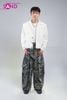  OUTFIT PHỐI SẴN (HAK0002 Áo Khoác Kaki Cổ Sơ Mi Trắng Nam phối HQB0107 Quần Jean Ống Cong Phối Túi -  Đen) 