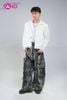  OUTFIT PHỐI SẴN (HAK0002 Áo Khoác Kaki Cổ Sơ Mi Trắng Nam phối HQB0107 Quần Jean Ống Cong Phối Túi -  Đen) 