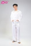  TBP0001 Bà Ba Trắng Vải Phi Bóng Nam 