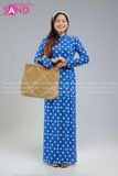  TAA0820 Áo Dài Họa Tiết Cô Ba Sài Gòn - Mẫu 28 