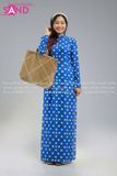  TAA0820 Áo Dài Họa Tiết Cô Ba Sài Gòn - Mẫu 28 