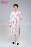  TCB0505 Nhật Bình Nam 2 Lớp Vải Gấm In Màu Hồng Nhạt 