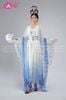  TNQ0810 Hán Phục Hóa Trang Hằng Nga Hoạ Tiết Hoa Tuyết - Xanh Dương 