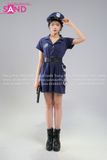  TDN0814 Trang Phục Hoá Trang Cảnh Sát Nữ - Xanh 