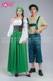  TNT0910 Đầm Lễ Hội Bia Đức Nữ  - Xanh Lá 