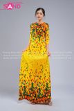  Áo Dài Họa Tiết Cô Ba Sài Gòn - Mẫu 18 