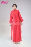  TAC0444 Áo Dài Tằm Óng - Đỏ 