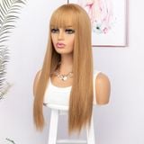  DPT1005 Tóc Giá Dáng Dài Màu Nâu Tây 