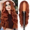  DPT0605 Tóc Giả Lace Front Màu Cam Cháy (Burnt Orange) – Xoăn Sóng Dài 