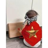  DPK0403 Khăn Cờ Việt Nam - Khăn Quàng Đỏ Ngôi Sao Vàng Nhũ 