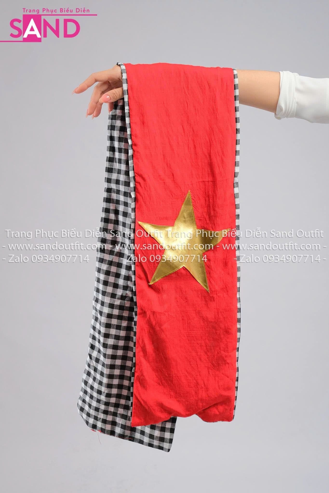  DPK0405 Khăn Rằn Cờ Đỏ Sao Vàng 