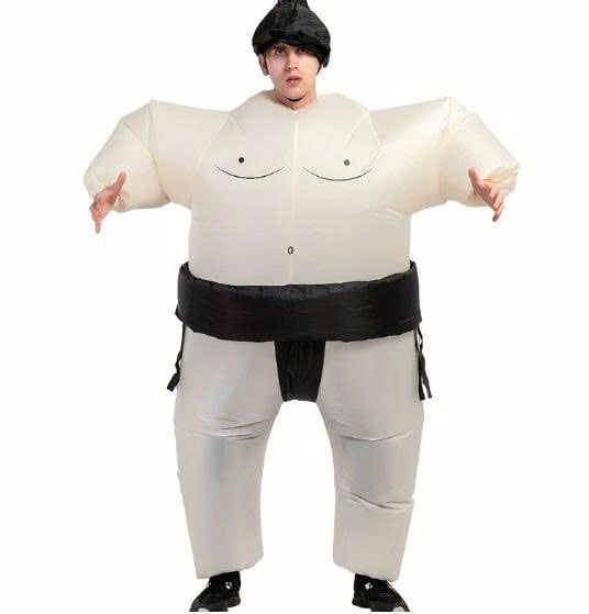  THV0004 Trang Phục Sumo Bơm Hơi - Trắng 