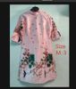  TAC0527 Áo Dài Cách Tân Hồng Họa Tiết - Hoa Cảnh 