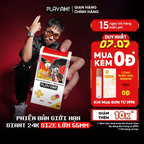 Bao cao su size to PlayAh! Siêu Mỏng 55mm Giant Invisible - Hộp 10 Cái