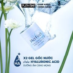 Bao cao su dưỡng ẩm Her Feel HA Hộp 3/10 Gấp đôi gel dưỡng ẩm cao cấp