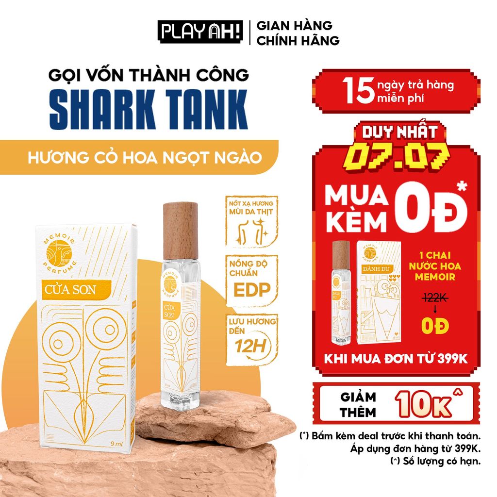Nước Hoa PlayAh! Memoir Eau De Parfum - Hương Đánh Đu/Cửa Son 9ml