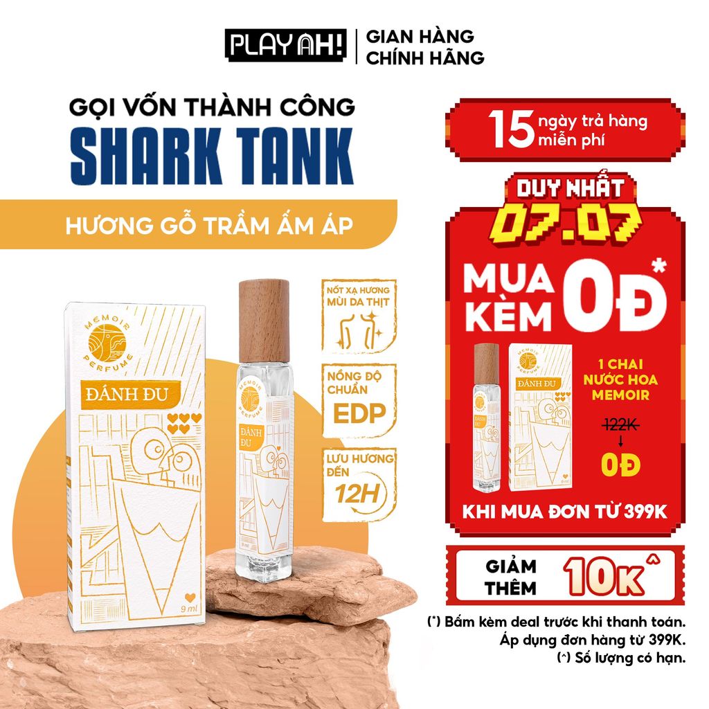 Nước Hoa PlayAh! Memoir Eau De Parfum - Hương Đánh Đu/Cửa Son 9ml