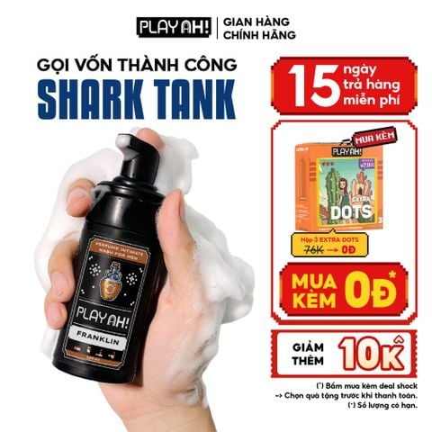 Dung Dịch Vệ Sinh Nam PlayAh hương nước hoa Franklin tạo bọt 100ml