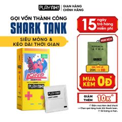 Bao Cao Su PlayAh Last Long Siêu Mỏng Kéo Dài Thời Gian Quan Hệ Hộp 10 size 52mm