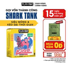 Bao Cao Su PlayAh Last Long Siêu Mỏng Kéo Dài Quan Hệ Thời Gian Hộp 3 size 52mm