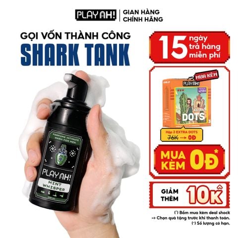 Dung Dịch Vệ Sinh Nam PlayAh hương nước hoa Mint Whisper tạo bọt 100ml