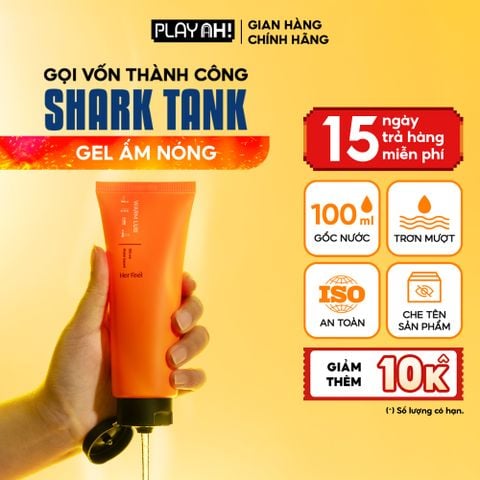 Gel Bôi Trơn Gốc Nước PlayAh! Her Feel Warm Lub Dạng Ấm Nóng 100ml