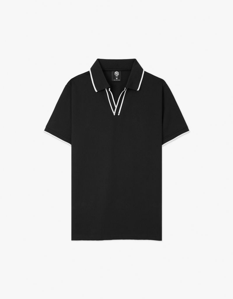 Áo thun polo cổ bo form Slimfit 14ATP108BLK 
