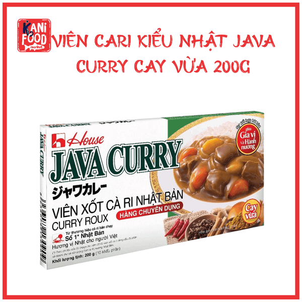VIÊN CARI KIỂU NHẬT JAVA CURRY CAY VỪA 200G