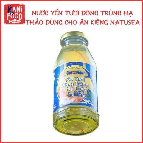 NƯỚC YẾN TƯƠI ĐÔNG TRÙNG HẠ THẢO NATUSEA DÙNG CHO ĂN KIÊNG 240ML