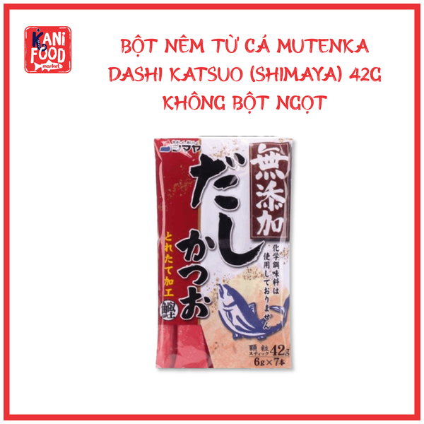 BỘT NÊM TỪ CÁ MUTENKA DASHI KATSUO (SHIMAYA) 42G KHÔNG BỘT NGỌT
