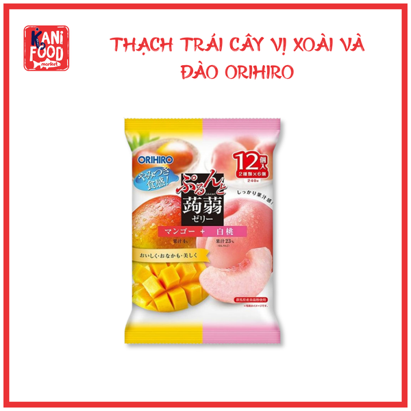 THẠCH TRÁI CÂY VỊ XOÀI VÀ ĐÀO ORIHIRO