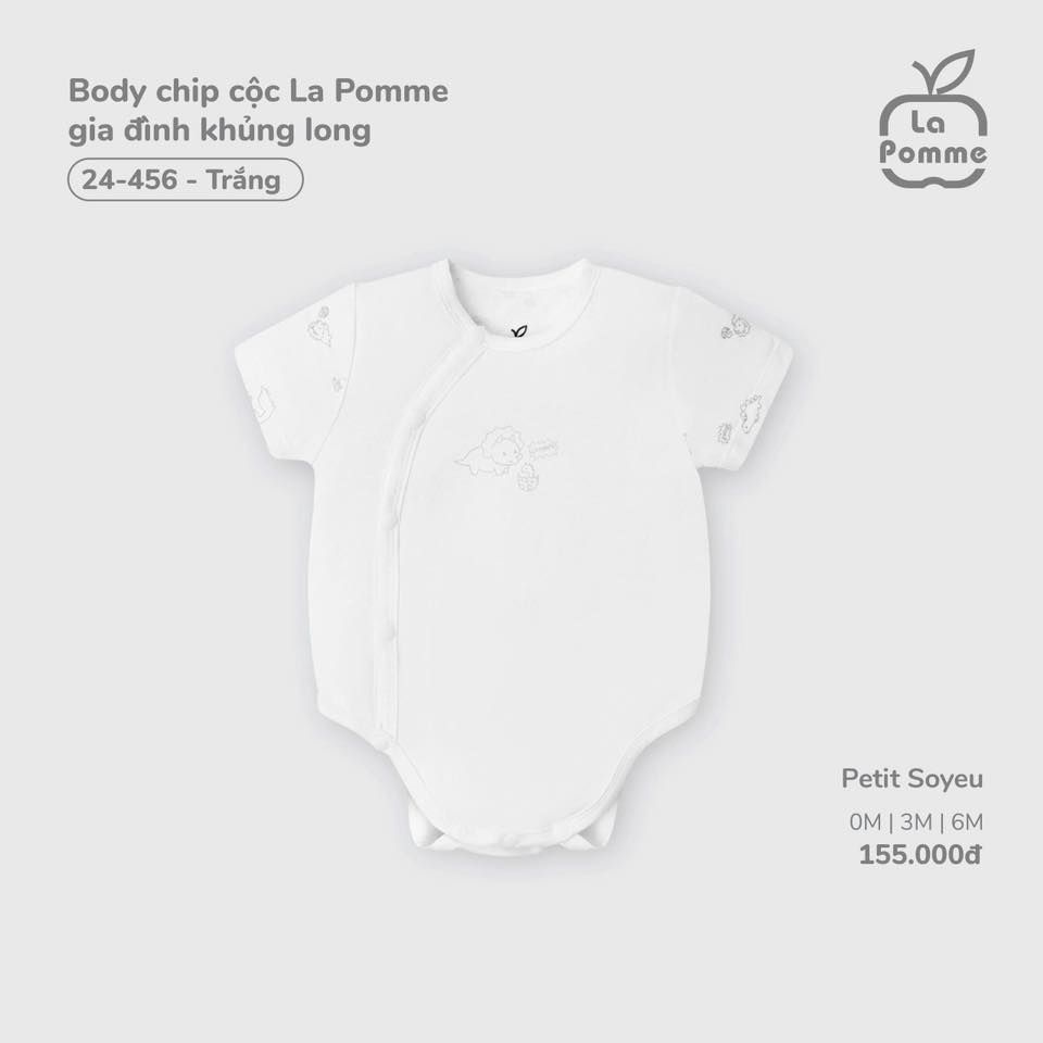 LA POMME - Body chip cộc gia đình khủng long 