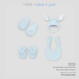  Set Phụ Kiện 4 Món Hình thỏ Màu Xanh Thêu Trang Trí 