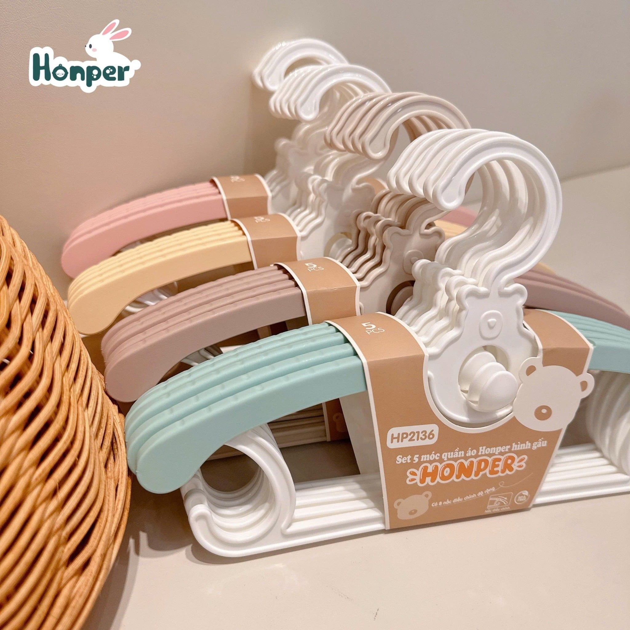  HONPER - Set 5 Móc Quần Áo HP2136 