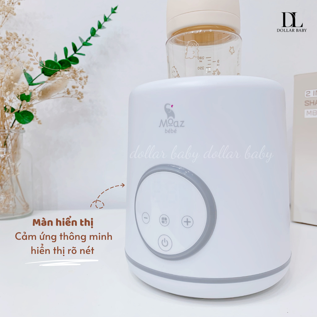  MOAZ BÉBÉ - Máy Lắc Bình Sữa Và Giữ Ấm Sữa Thông Minh - MB079 