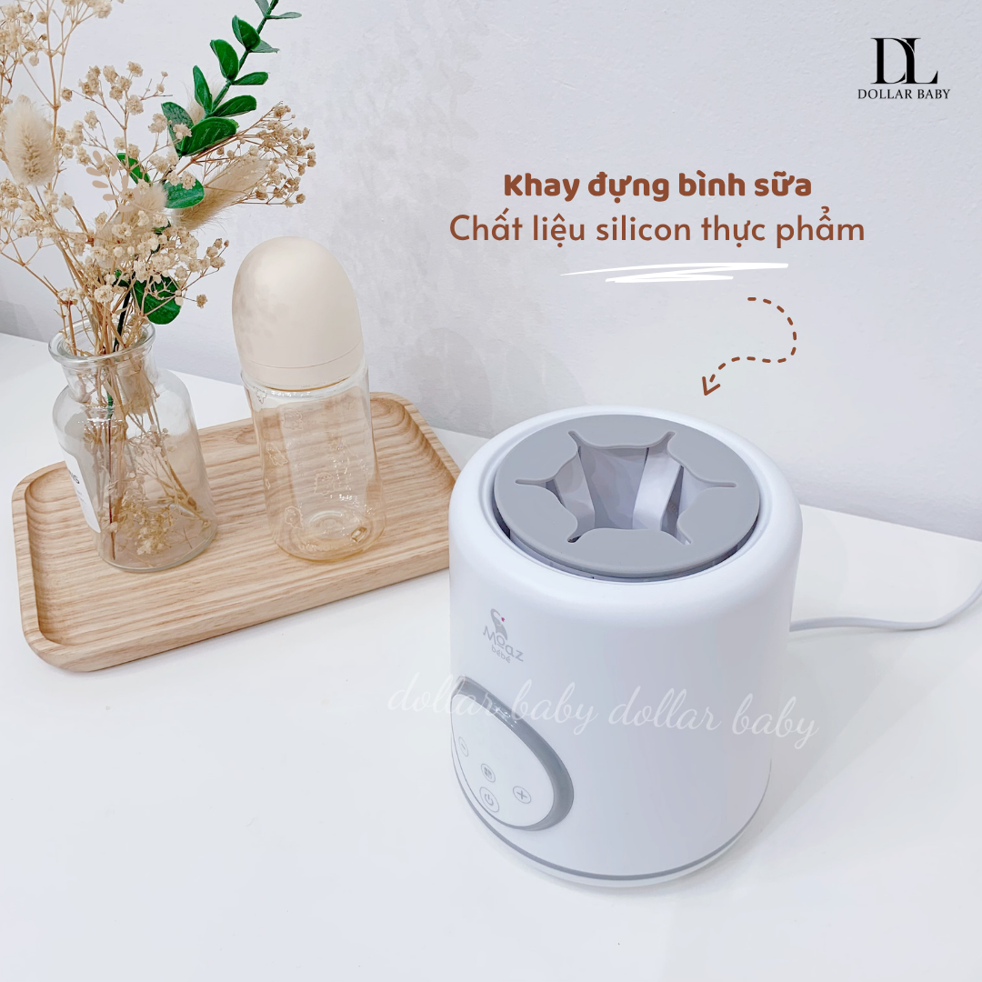  MOAZ BÉBÉ - Máy Lắc Bình Sữa Và Giữ Ấm Sữa Thông Minh - MB079 