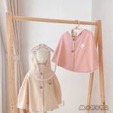  MONONA - Áo Choàng Linen Thêu Kèm Mũ Chắn Giọt Bắn/ Chắn Bụi MNN137 
