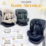  VOLDEN - Ghế ô tô Baby Airvoice (0-12 Tuổi) 