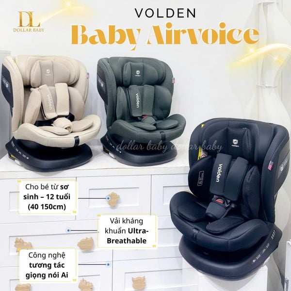  VOLDEN - Ghế ô tô Baby Airvoice (0-12 Tuổi) 