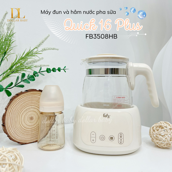  FATZ BABY - Bình Đun Và Hâm Nước Điều Khiển Từ Xa - Quick 16 Plus 