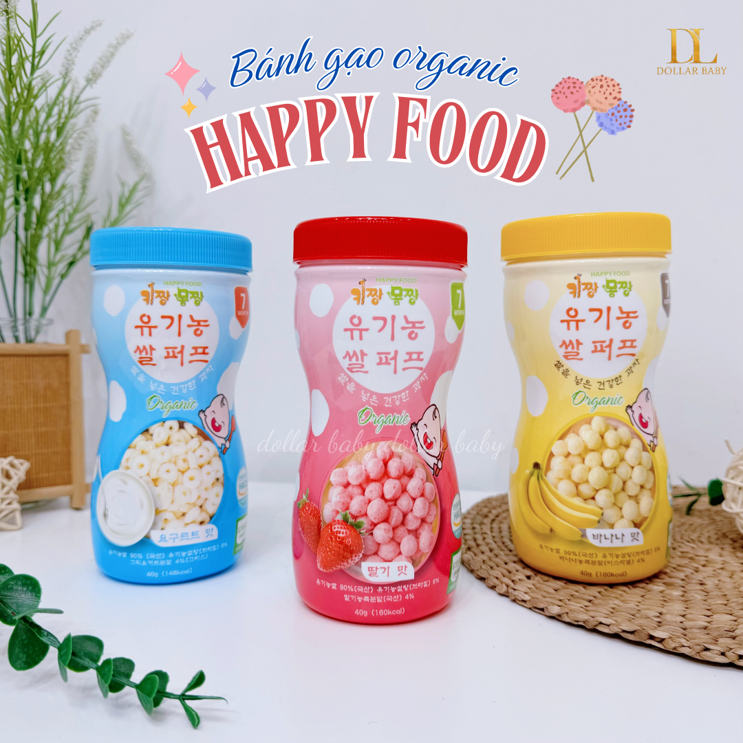  Bánh Gạo Bi Tan Organic Happy Food ( 7m+) 