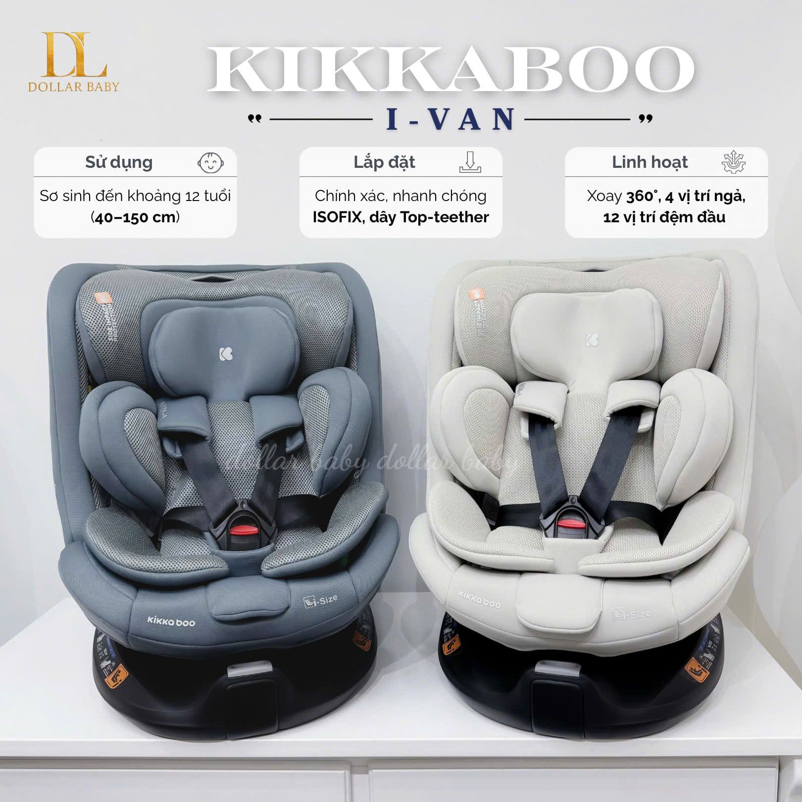  Ghế ô tô KIKKABOO i-Size i-Van (40-150cm) 