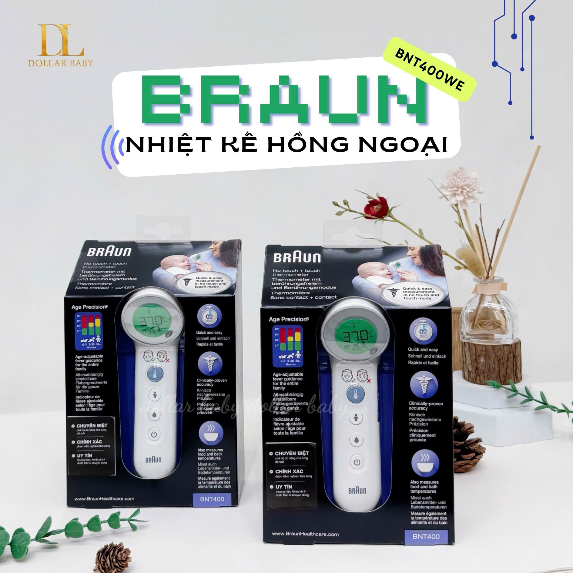  Nhiệt kế hồng ngoại Braun BNT400WE 