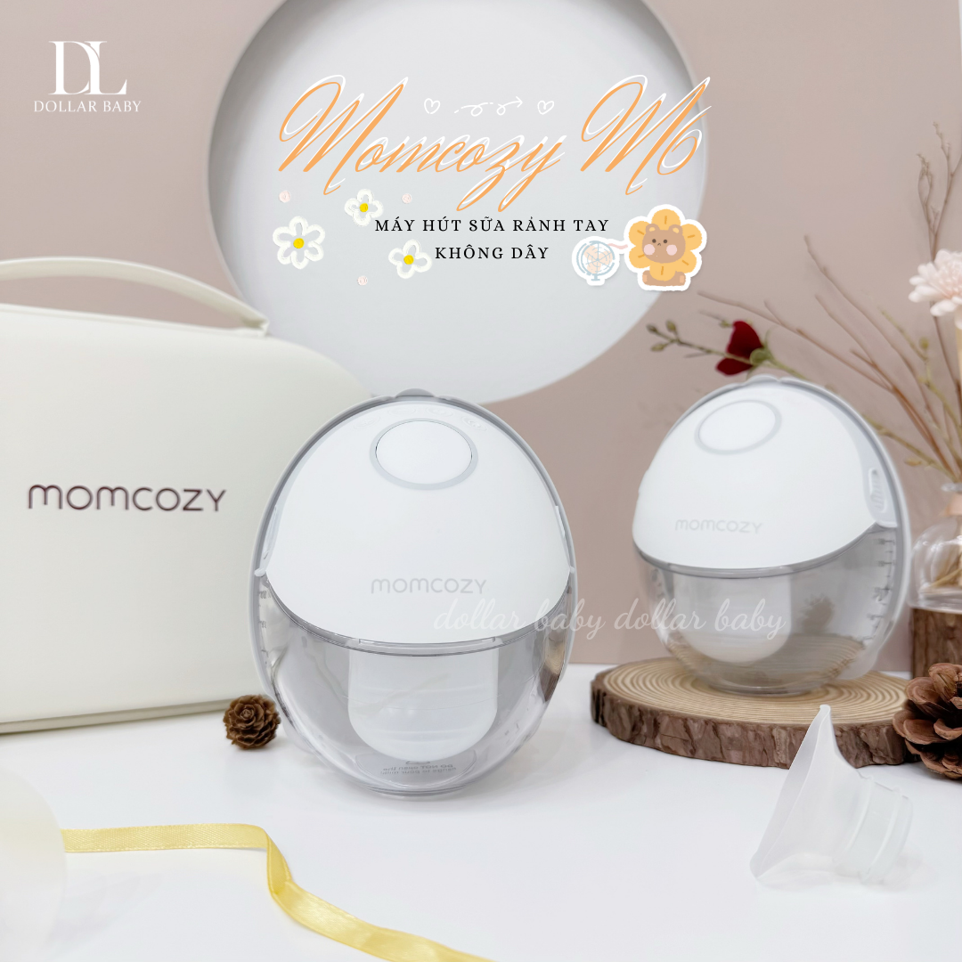  MOMCOZY - Máy Hút Sữa Không Dây M6 (Tặng túi trữ sữa) 