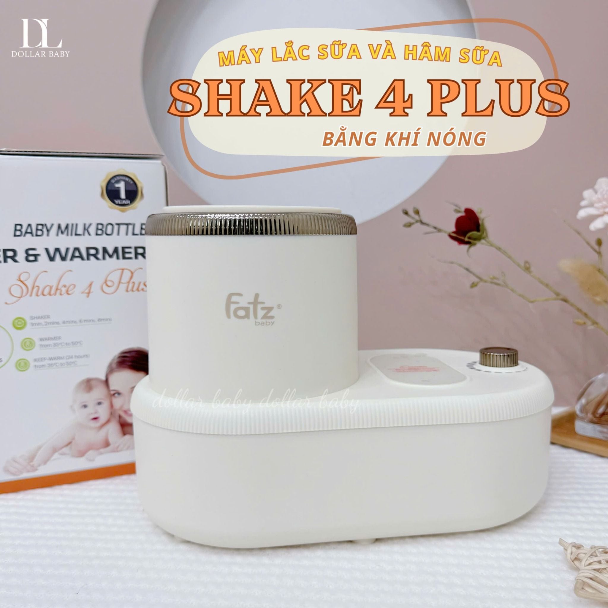  FATZ BABY - Máy lắc sữa và hâm sữa bằng khí nóng - Shake 4Plus 