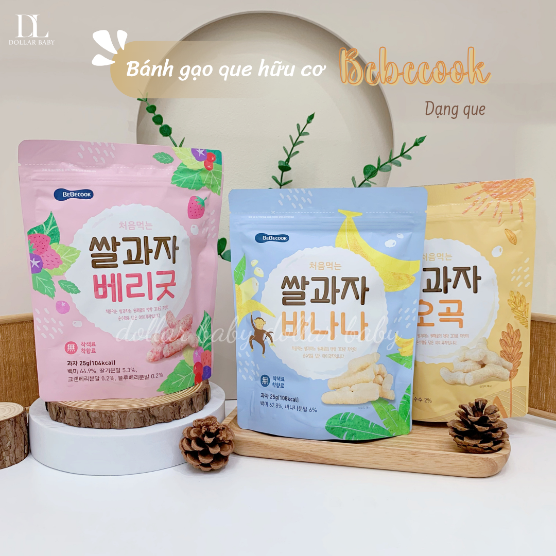  Bánh hình que hữu cơ Bebecook 